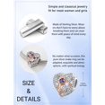 thumbnail image 5 of Charms for Bracelets Rose Birthstone Necklaces for Daughter Sterling Silver Charms for Bracelets Pendant Necklace Sapphire Jewelry, 5 of 5