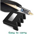 thumbnail image 2 of Billiard 3 Cues Holder, Black Rubber Pool Cue Rest Holder for Pool Table, 2 of 6