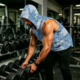 thumbnail image 5 of Camouflage Sleeveless Hoodie For Men, Muscle Fit Pullover Tank with Kangaroo Pocket - Quick-Dry Workout Vest for Gym & Bodybuilding Camouflage XXXL, 5 of 8