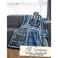 thumbnail image 4 of Boss Gifts from Employees, Bosses Day Gifts for Men, Bed Flannel Plush Throw Blankets (50"x 65") Christmas Office Gift Idea on Boss Day, Birthday, Appreciation, Retirement, Amazing Boss-Blue, 4 of 5
