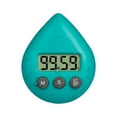 thumbnail image 1 of 2X Silent Non-Ticking Battery Operated Shower , Waterproof Digital , Small Size Cute Green, 1 of 2