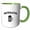 Green/White, variant on 3drose, Brewmaster, 11oz Two-tone Black Mug