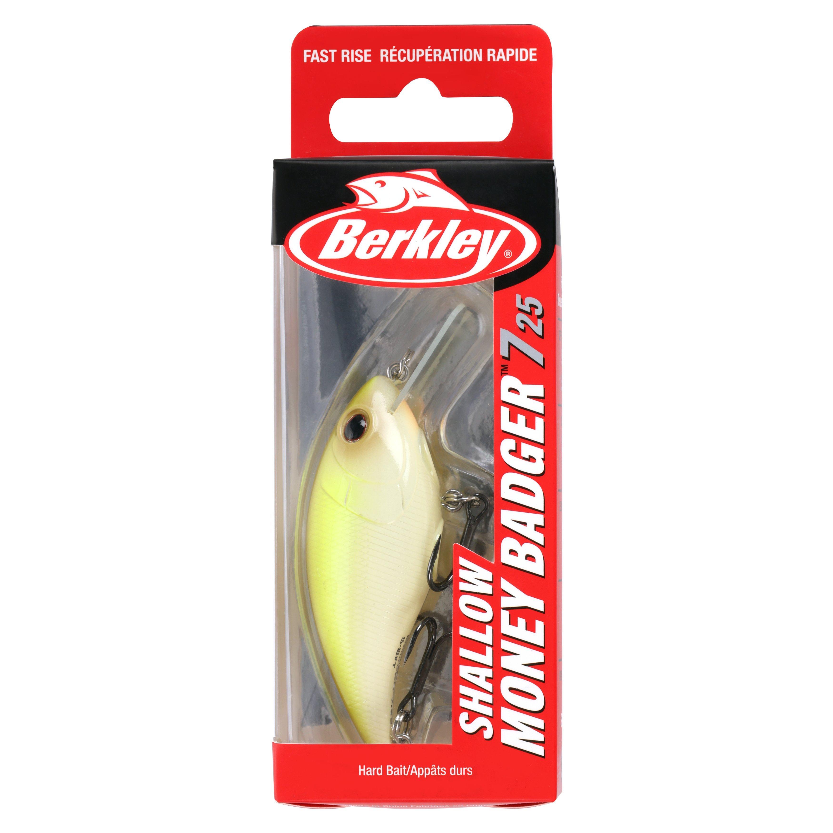 Shallow Money Badger Fishing Crankbait, 2.75 in, Vanilla Chartreuse