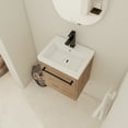 thumbnail image 5 of 18'' Floating Wall-Mounted Bathroom Vanity with Ceramic Sink & Soft-Close Cabinet Door, For Small Bathroom, 5 of 9