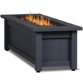 thumbnail image 3 of Real Flame Ortun 50" Rectangle Steel Propane Fire Pit Table in Gray, 3 of 8