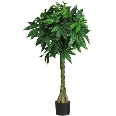 Nearly Natural 51 Braided Money Tree Walmart Com -