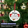 thumbnail image 2 of Christmas Couple Ornaments Couple Gift for Him and Her I Love You Gifts Christmas Ornaments Boyfriend Girlfriend Gifts Newlywed Couple Gifts Family Christmas Tree Decoration Wedding, 2 of 7