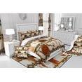 thumbnail image 4 of Cowhide Bedding Set Geometry Ethnic Tribe Arrow Aztec Decor Western Comforter Set Full,Longhorn Cow Print Quilt Bull Cattle Animal Hide Farm Animals Duvet Insert,Farmhouse Decor Cowboy Gifts, 4 of 5