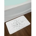 thumbnail image 2 of Abstract Bath Mat, Pop Art Style Illustration with Big and Little Dots Minimalist Half Toned Pattern, Non-Slip Plush Mat Bathroom Kitchen Laundry Room Decor, 29.5 X 17.5 Inches, Black White, Ambesonne, 2 of 2