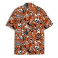 thumbnail image 3 of Halloween Hawaiian Shirt for Men Orange Ghost Pumpkin Skull Skeleton Shirt Black Cat Halloween Shirt, 3 of 7