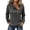 94#Dark Gray, variant on Womens Casual Corduroy Pullover Top Crew Neck Long Sleeve Irregular Diagonal Zipper Loose Fit for Weekend Shopping and Daily Trip White M