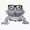1pcs, variant on Nerdy Bearded Dragon Lizard Pet Wearing Thick Round Glasses Intelligent Reptile Decal For Notebook Sticker