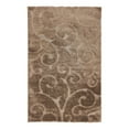 thumbnail image 3 of Unique Loom Floral Shag Collection Area Rug - Carved (5' 1" x 8' Rectangle Brown), 3 of 7