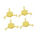 thumbnail image 4 of Sous-verre Hexagonal, Sous-Verres Élégants Réglables pour les Petits Objets Jaunes, 4 of 8