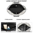 thumbnail image 2 of Flower Women's Large Weekend Travel Bag Moving Canvas Handbag Thick Double Layer Beach Weekend Travel Unisex Hospital Maternity Delivery with Toiletry Waterproof, 2 of 5