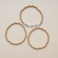 thumbnail image 4 of Regalos Del Día de la Madre para Mamá,Pulsera de Cuentas de Letra de Oro Personalizada,Cadena de Cuentas Regalo para Ella,Regalos Del Día de la Madre para Mamá,,, 4 of 7