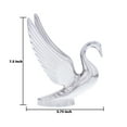 thumbnail image 7 of United Pacific 72001 Heavy-Duty Chrome Swan Hood Ornament, Cast Metal - 1 Unit, 7 of 7