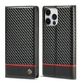 thumbnail image 1 of Flip Wallet Case for iPhone 14 Pro 6.1 inch Carbon Fiber Pattern with Card Slots Kickstand Function Magnetic Closure Shockproof Protective Case For iPhone 14 Pro,A, 1 of 8