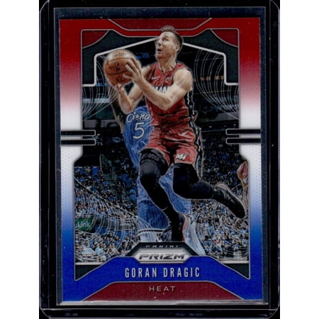 2019-20 Panini Prizm Prizms Red White and Blue Goran Dragic #145 Miami Heat Basketball Card