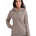 thumbnail image 2 of Womens Zip Up Hoodies Fleece Jackets Oversized Sweatshirts Fall Fashion Outfits Sweaters Winter Clothes Khaki M, 2 of 9
