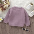 thumbnail image 4 of Xijirk Toddler Crew Neck Knit Sweater Cute Bunny Embroidery Pom Pom Long Sleeve Pullover for Casual Daily Wear,2-3 Years, 4 of 8