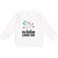 thumbnail image 2 of Inktastic My Memaw Loves Me Girls Zebra Toddler Sweatshirt, 2 of 4