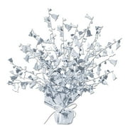 Club Pack of 12 Silver Foil Spray Wedding Bells Gleam 'N Burst Centerpiece Party Decorations 15"