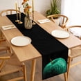 thumbnail image 3 of Green Fruit Table Runner - 36 Inch Long, Kitchen Dining Table Runner Dresser Scarves, Modern Minimalist Decor Black Background Farmhouse Decor for Coffee Tables Wedding Party Banquet, 3 of 8