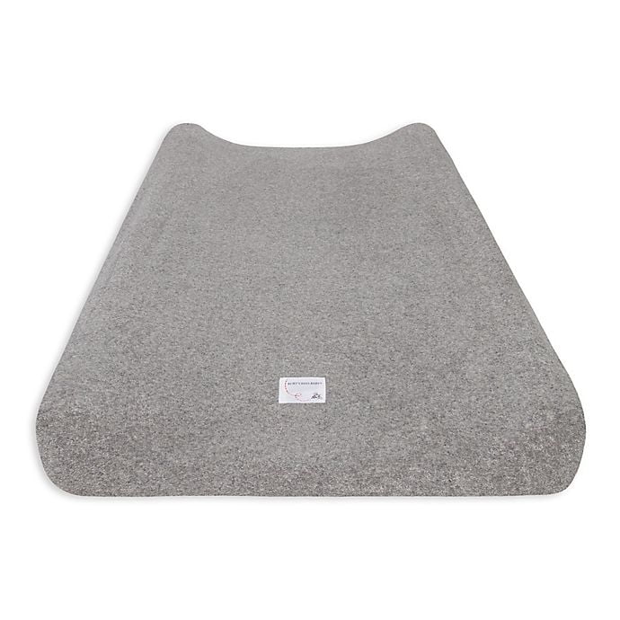 Burt's Bees Baby Organic Cotton Knit Terry Changing Pad Cover in Heather Grey