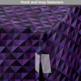 thumbnail image 4 of Geometric Dog Crate Cover, Twentieth Century Style Expressionist Art Vibrant Colored Squares and Triangles, Easy to Use Pet Kennel Cover for Dogs, 35" x 23" x 27", Purple Black, by Ambesonne, 4 of 6