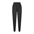 thumbnail image 5 of Lovskoo Casual Pants for Women Solid Color Casual Office Comfortable High Waisted Trousers Black, 5 of 8
