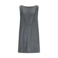 thumbnail image 4 of Gspmoly Robes Décontractées pour Femmes, Robe Débardeur Sans Manches à Col Rond de Couleur Unie Décontractée pour Femmes, Robes Formelles pour Femmes Articles en Liquidation, 4 of 7