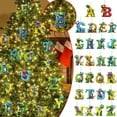 26 Letter Christmas Tree Ornament Kids New Years Gifts Car Rearview ...