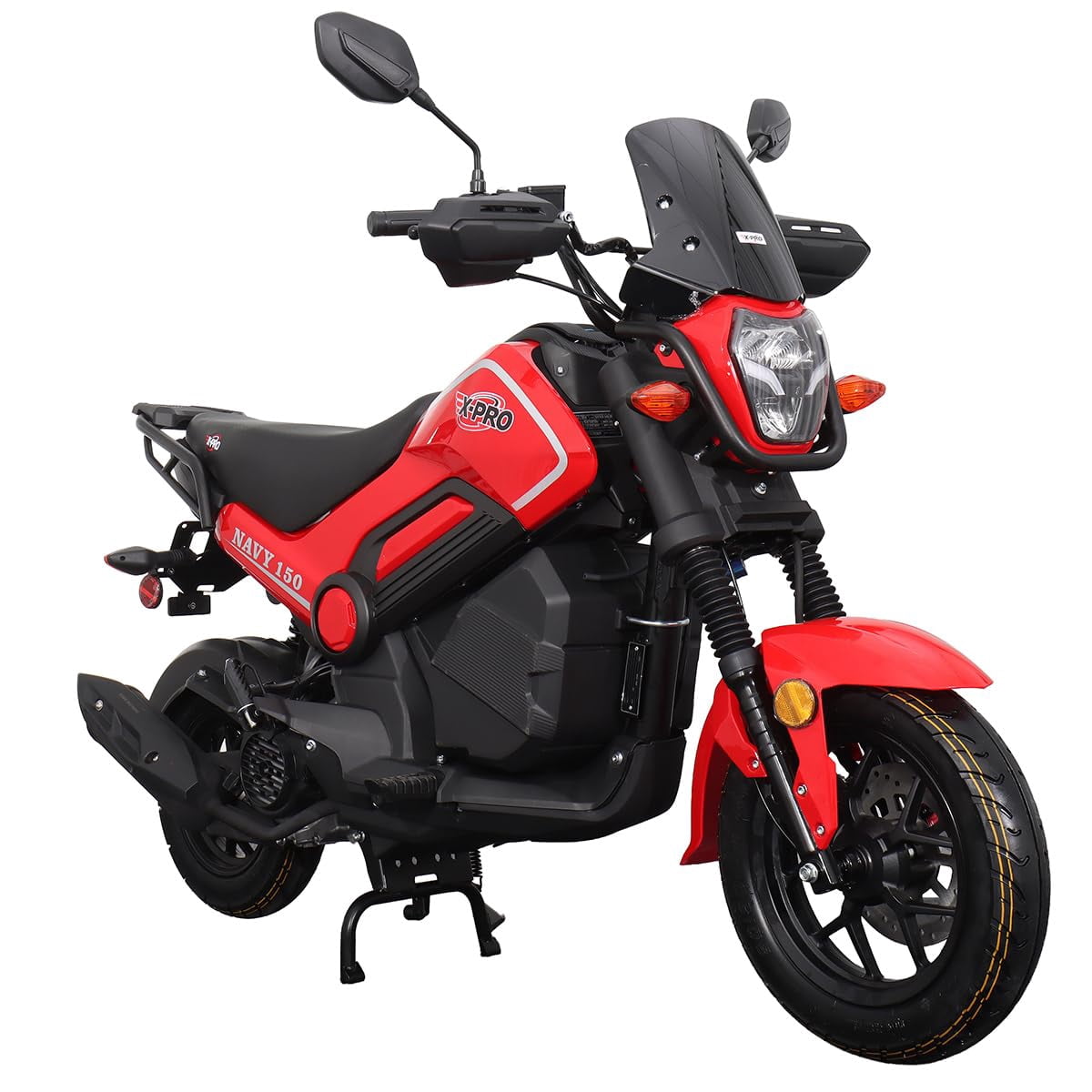 X‑Pro Navy 150cc Automatic Motorcycle – CVT Scooter with Electric & Kick Start, LED Lights, Aluminum Wheels, 149.6cc Air‑Cooled Engine
