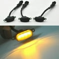 thumbnail image 3 of 3pcs Smoked 12-SMD Amber Yellow LED Front Grille Running Lights For Ford Raptorm, 3 of 5