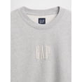 thumbnail image 3 of Sudadera GAP para Hombre con Logotipo, Cuello Redondo, Forro Polar, Gris Claro, Talla S, 3 of 4