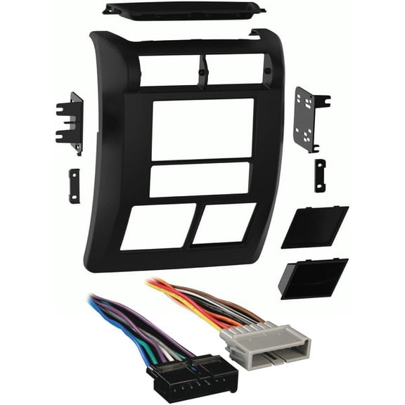 Metra 95-6549 Double DIN Dash Kit Fits Jeep Wrangler TJ 1997-2002 Bundle