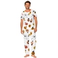 thumbnail image 2 of Grblisyd Halloween Family Matching Pajamas Sets Ghost Pumpkin Print Short Sleeve Top & Pants Two Piece Set Sleepwear Pjs, 2 of 7