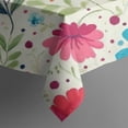 thumbnail image 5 of Pioneer Flower Floral Print Pattern Square Tablecloth,Waterproof Square Table Cover,Wipeable Spillproof Washable Table Cover for Home Kitchen Party Decor 52"x52"(132x132cm), 5 of 6