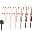 thumbnail image 2 of 12 Pack Christmas Solar Lights Candy Cane Lights, Waterproof Solar Stake Lights with Star Ornaments, Solar Powered Garden Lights for Christmas Lawn, Driveway, Landscape Decor, 2 of 9