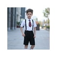 thumbnail image 2 of Baby Boys Adjustable Elastic 1 inch Suspenders, Black White Polka Dot, 2 of 4