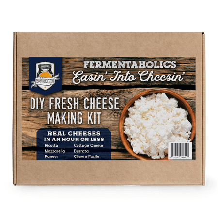 Fermentaholics DIY Fresh Cheese Making Kit - Ricotta, Mozzarella, Burrata, Paneer, Cottage Cheese