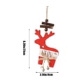 thumbnail image 3 of Puntoco Liquidación De Adornos Decorativos Navideños Decoraciones Navideñas Campanas De Madera Para Árboles De Navidad Copos De Nieve Ciervos Decoración Colgante Decoración Para Árboles De Navidad Dec, 3 of 7