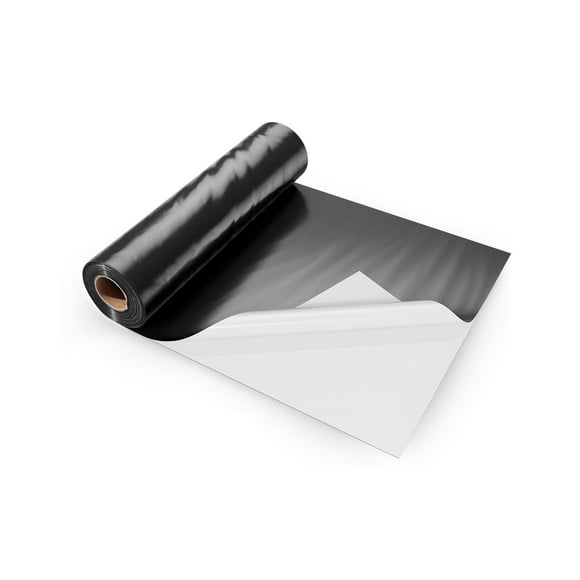 KFFKFF 10' x 100' Plastic Sheeting Heavy Duty, 6 Mil Thick Plastic Sheeting Roll, Plastic Drop Cloth Painters Tarp Covering for Crawl Space Vapor Barrier, Black and White Double-Sided