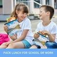 thumbnail image 6 of Haosy 3 Pack Reusable Ziploc Bags BPA Free Healthy Food Storage Bag Leakproof Sandwich Snack Freezer Bags Snow-capped Mountains Reflecting in Lake, 6 of 7
