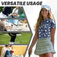 thumbnail image 6 of GarronmavisGolf Shirt Women Short Sleeve Size 2XL Zip Up Tennis Shirts Collared Shirts Casual Work Womens Animal Golf Shirt, Shark Print, 6 of 7