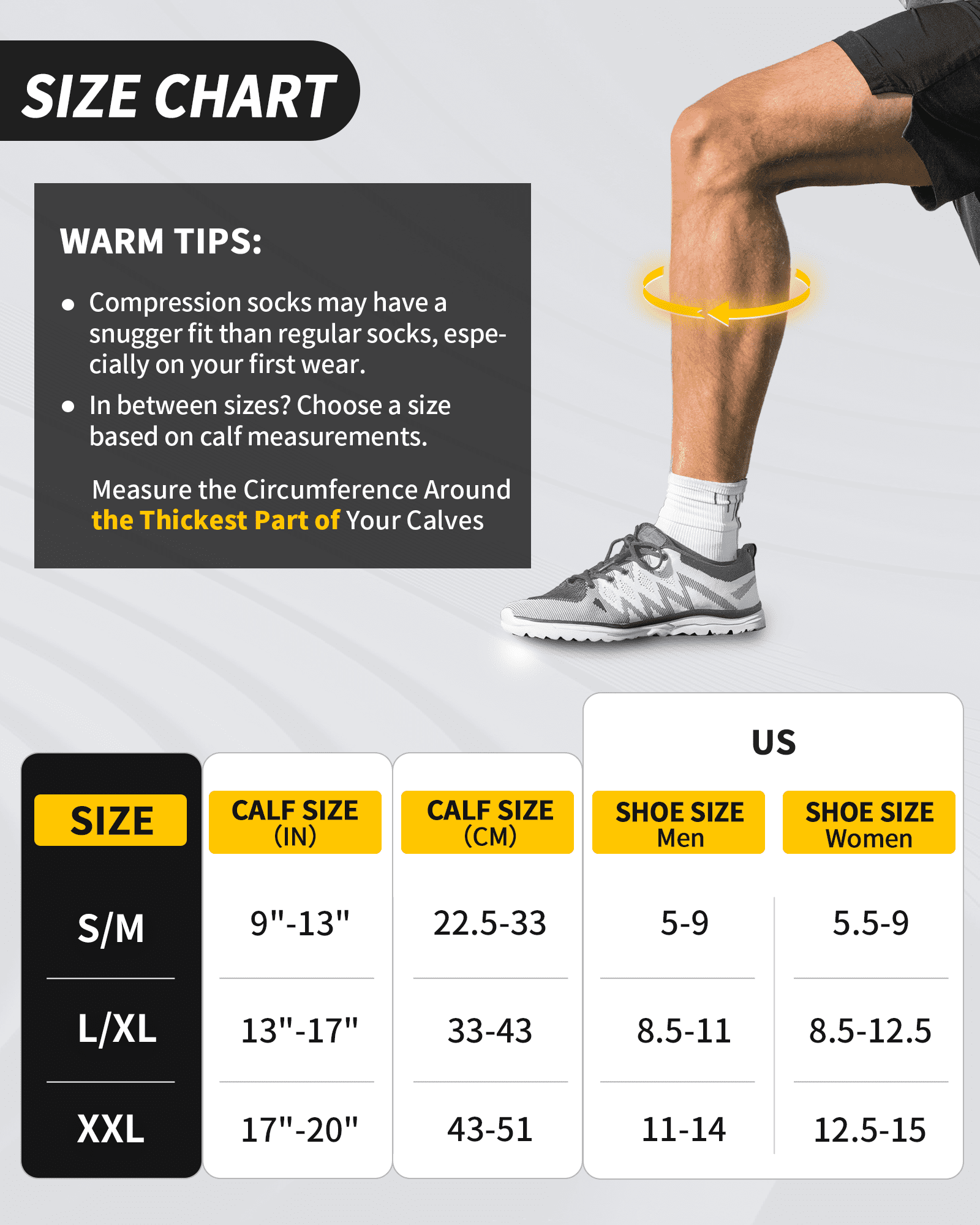 CAMBIVO Compression Socks for Women and Men, 6 Pairs Compression Stockings, 20-30mmHg Knee High Socks Best for Pregnancy, Running, Travel, Athletics, Nurse, Flight,