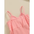 thumbnail image 7 of Suealasg Toddler Girls Romper Shorts Cute Bow Sleeveless Ribbed Short Jumpsuit Shorts 6M 12M 24M 2T 3T 4T Baby Girls Summer Clothes, 7 of 7