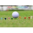thumbnail image 6 of Golf Tees Multiple Colors Mixed Size Package, 100pcs Professional Bamboo/Wood Golf Tees, Size 3-1/4", 2-3/4" & 1-1/2" Reduce Friction and Resistance, 6 of 6