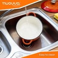 thumbnail image 5 of Olla de hierro fundido con tapa – Cacerola esmaltada antiadherente apta para horno, apta hasta 260 °C – Resistente olla holandesa – Naranja, 5 cuartos, 24 cm – de Nuovva, 5 of 5